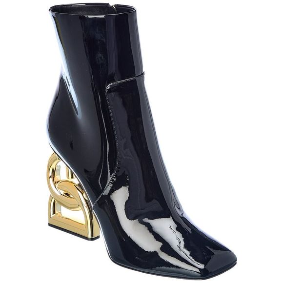 Dolce & Gabbana Shoes - Dolce & Gabbana Dg Pop Heel Patent Bootie